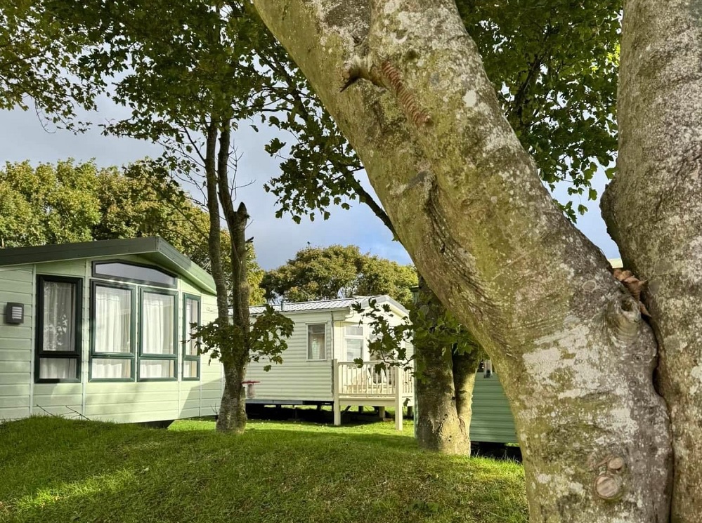 caravan park on scottish borders