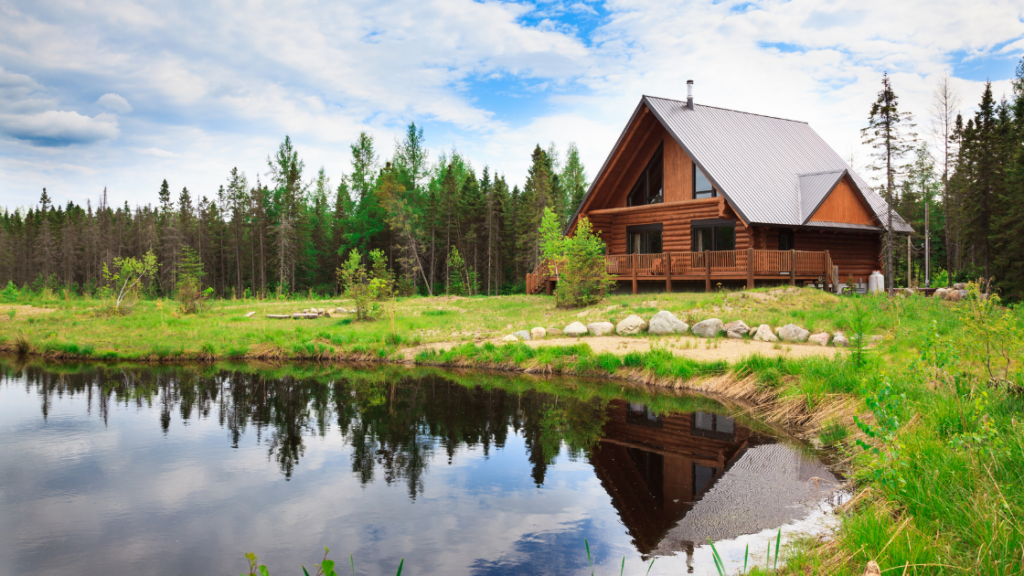 holiday log houses for sale