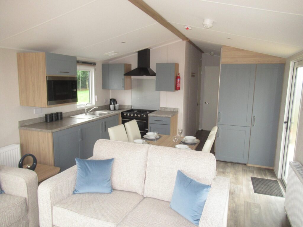 Static caravan holiday home for sale in Hexham – exterior view