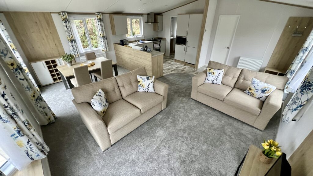 Atlas Wisteria lodge exterior – static caravan for sale on holiday park