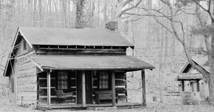 old log cabin