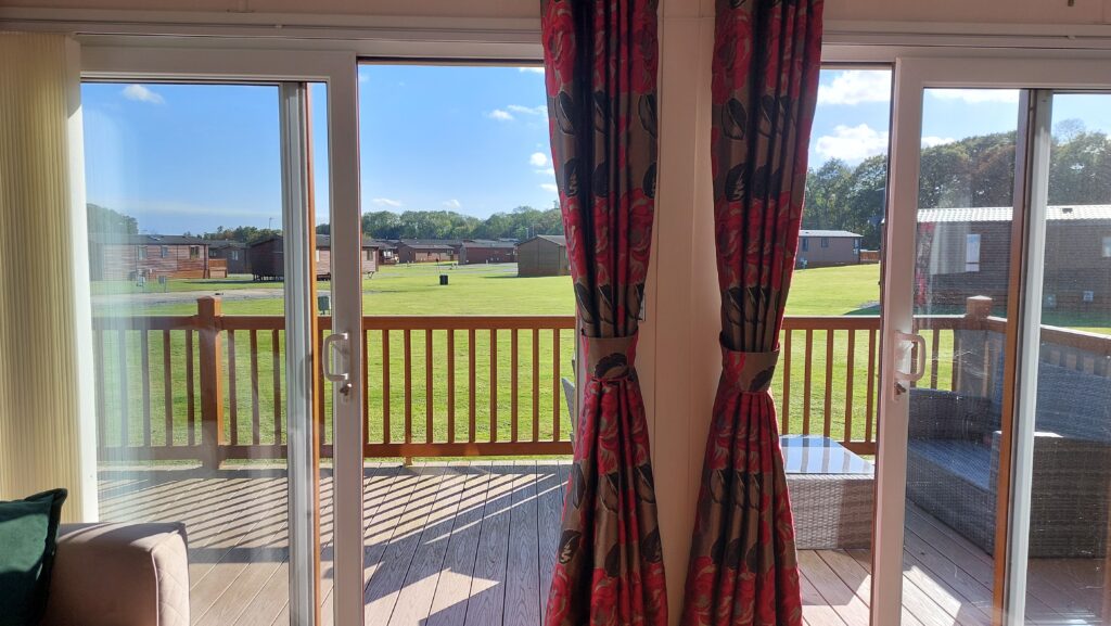 Victory Versailles open plan lounge interior – static caravan for sale on Parklink