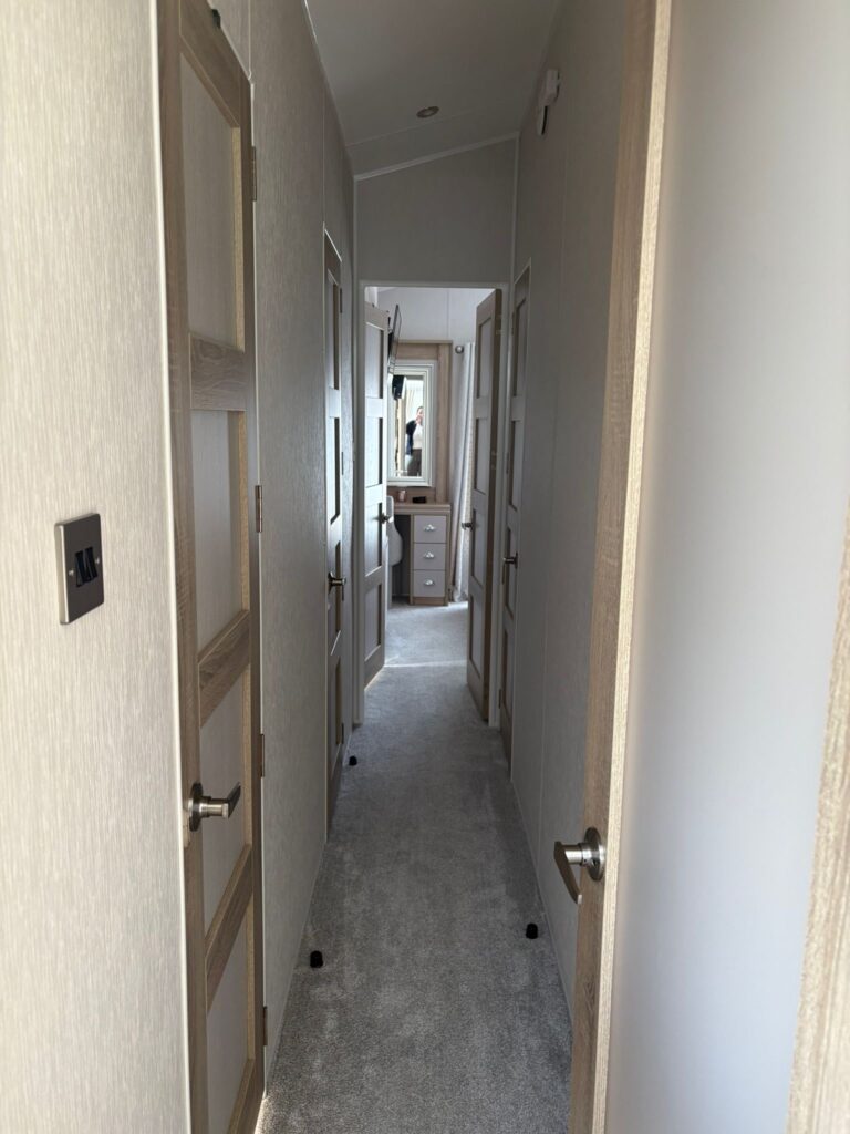 Willerby 2021 static caravan corridor interior – private sited sale