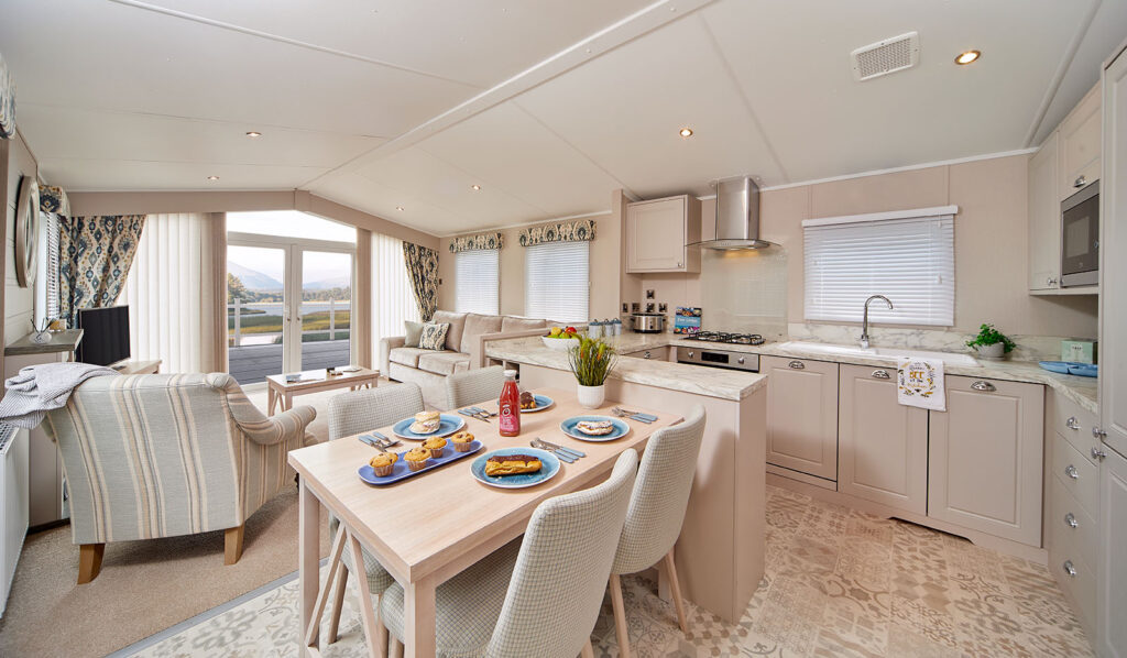 Static caravan kitchen in Pershore – view 1