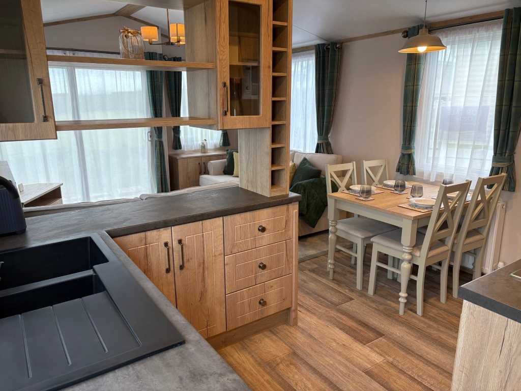 Static caravan kitchen in Holsworthy – view 1