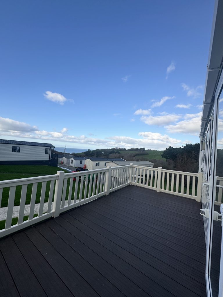 View from decking