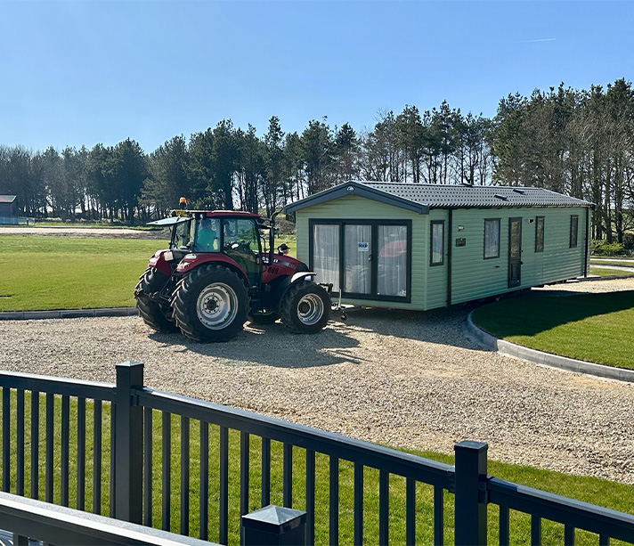 static caravan movement at haystax holiday park