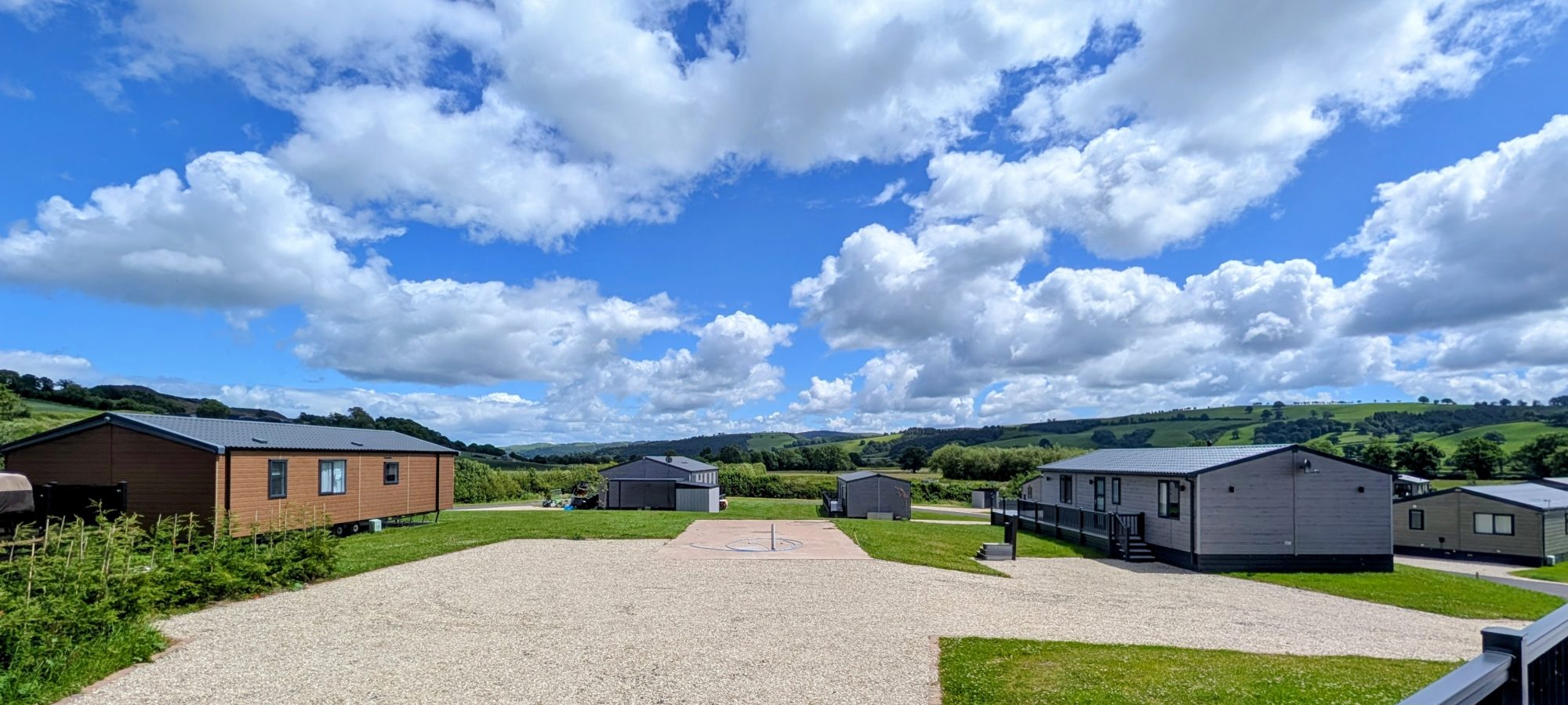 Static caravan twin bedroom in Mid Wales – view 1