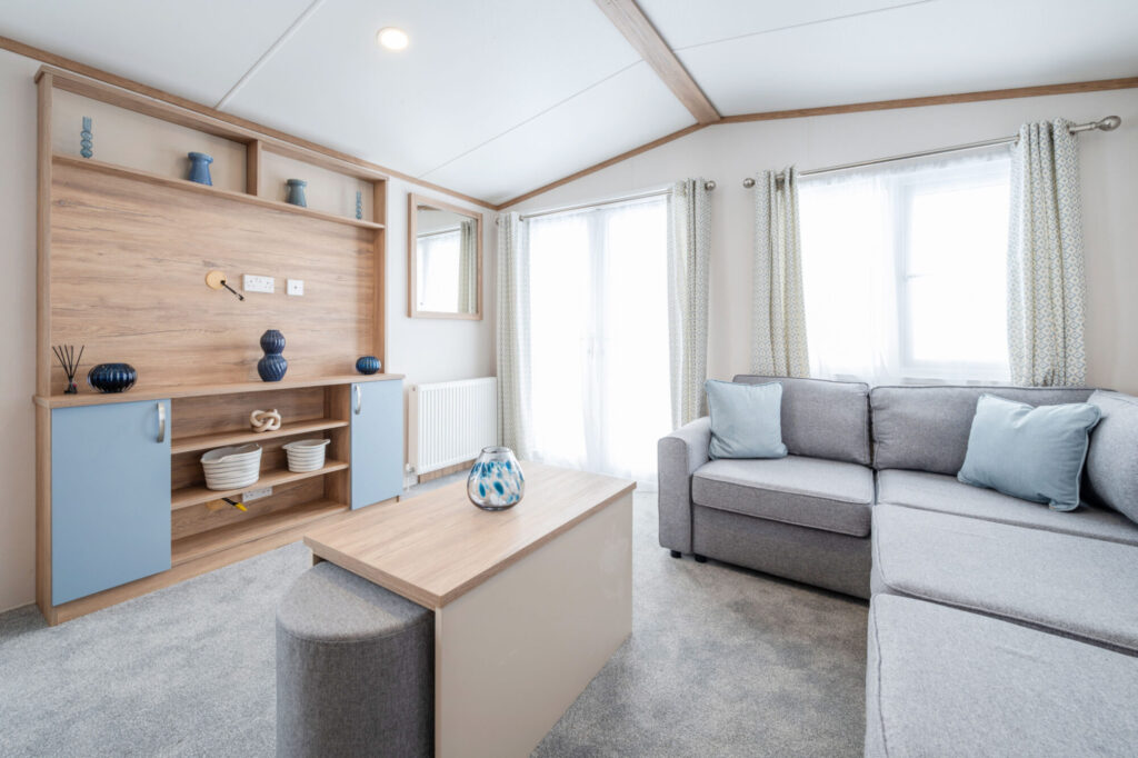 2-bedroom 38x12ft 2025 Regal lounge at a UK holiday park