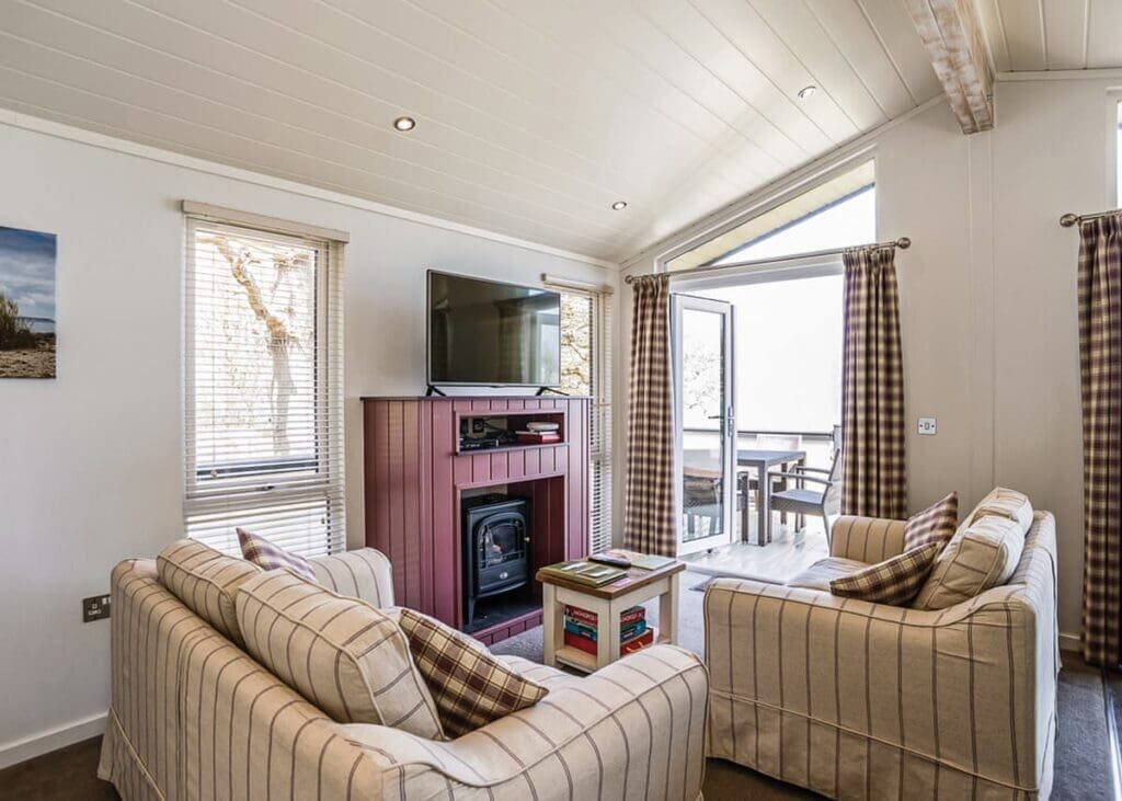 Sandalwood holiday home for sale at a UK holiday park – exterior view