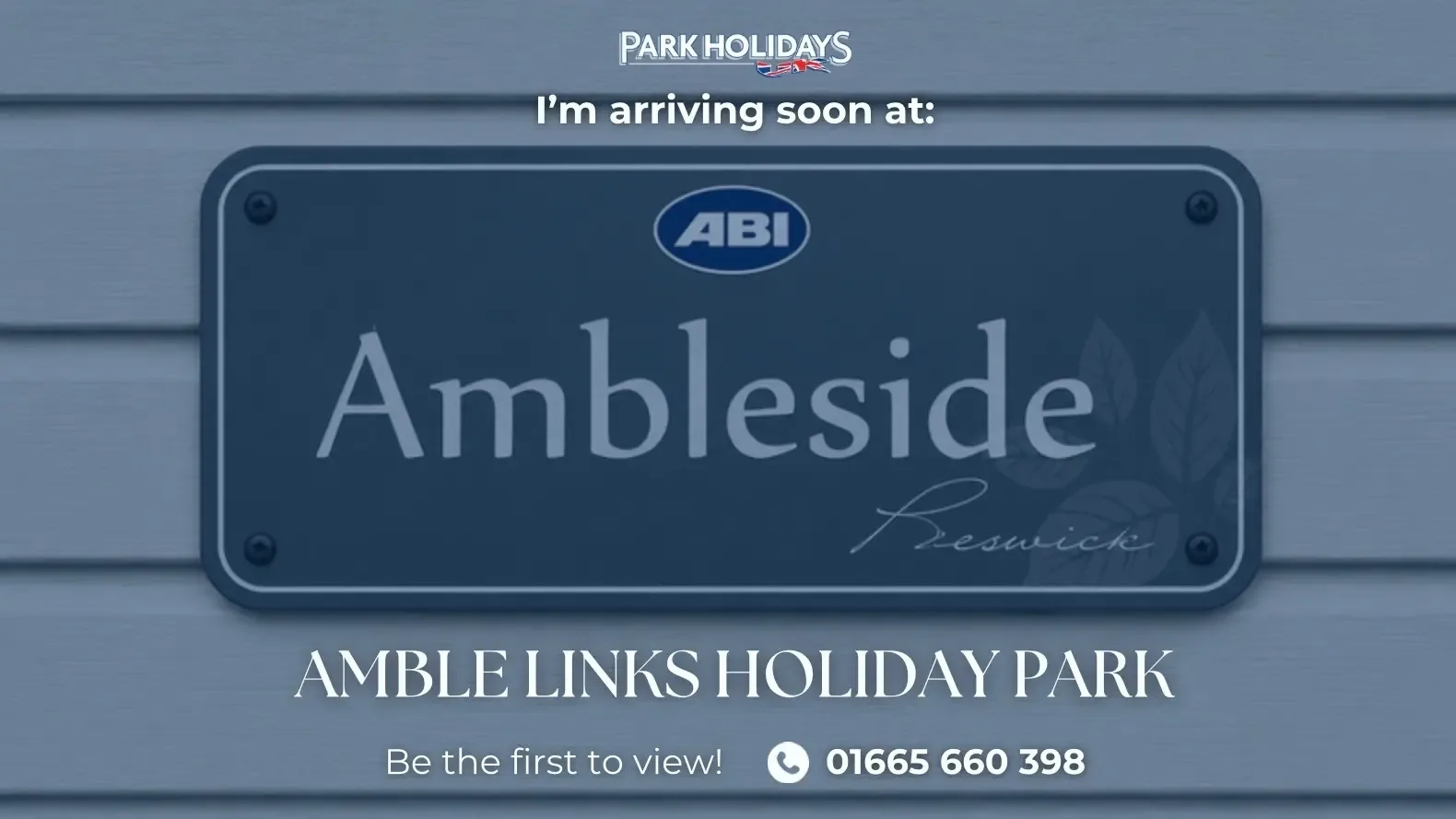 2026 ABI Ambleside holiday home for sale at a UK holiday park – exterior view
