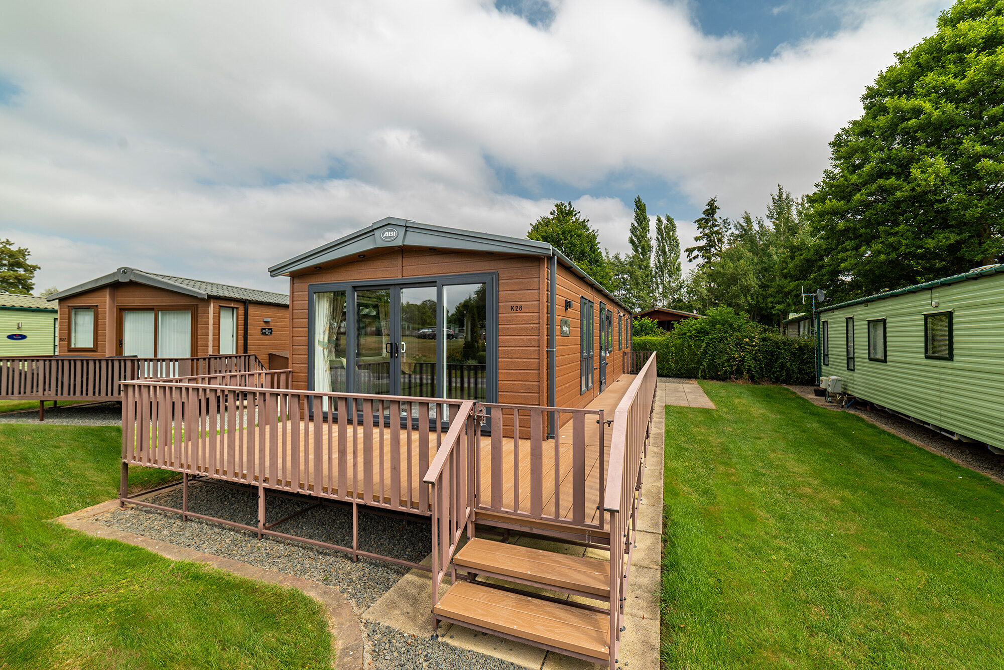 ABI Ingleton holiday home for sale at a UK holiday park – exterior view