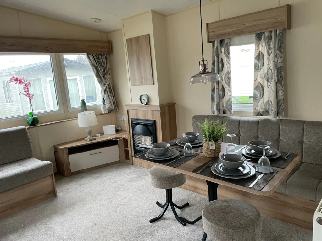 2014 ABI holiday home for sale at a UK holiday park – exterior view
