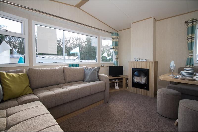 Static caravan holiday home holiday home for sale at a UK holiday park – exterior view – ref CAR0065446