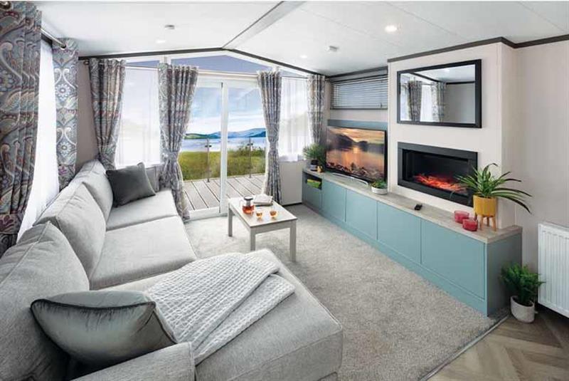 Static caravan holiday home holiday home for sale at a UK holiday park – exterior view – ref VS464035