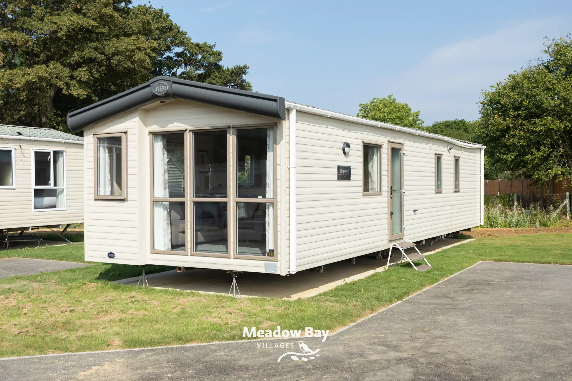 38x12ft 2015 ABI Haywood holiday home for sale at a UK holiday park – exterior view