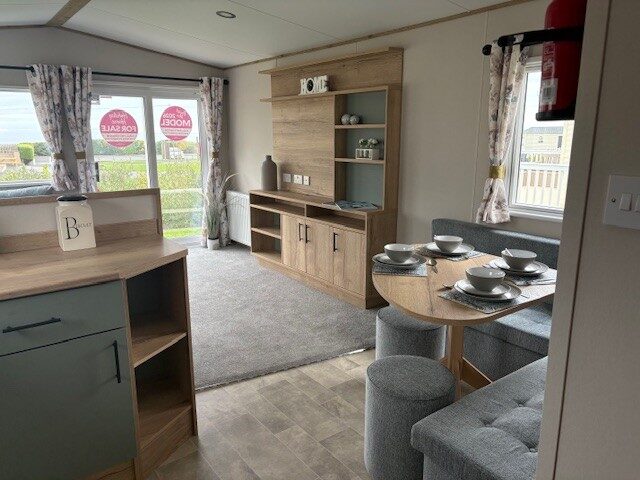 Swift Whistler Lodge holiday home for sale at a UK holiday park – exterior view