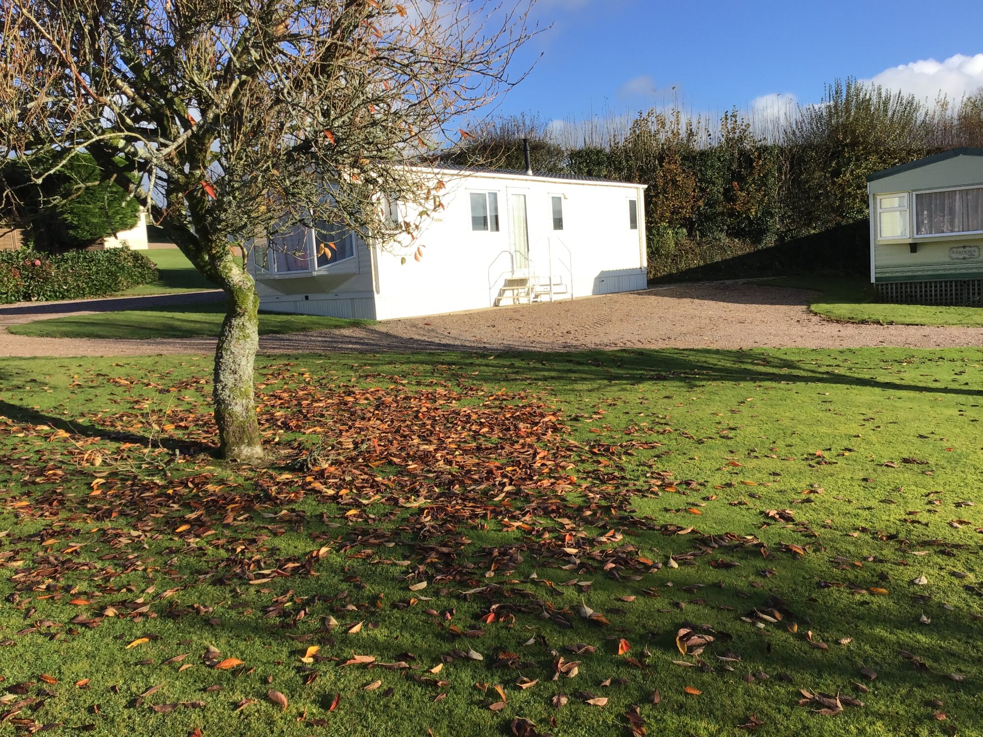 Omar Westfield holiday home for sale at a UK holiday park – exterior view