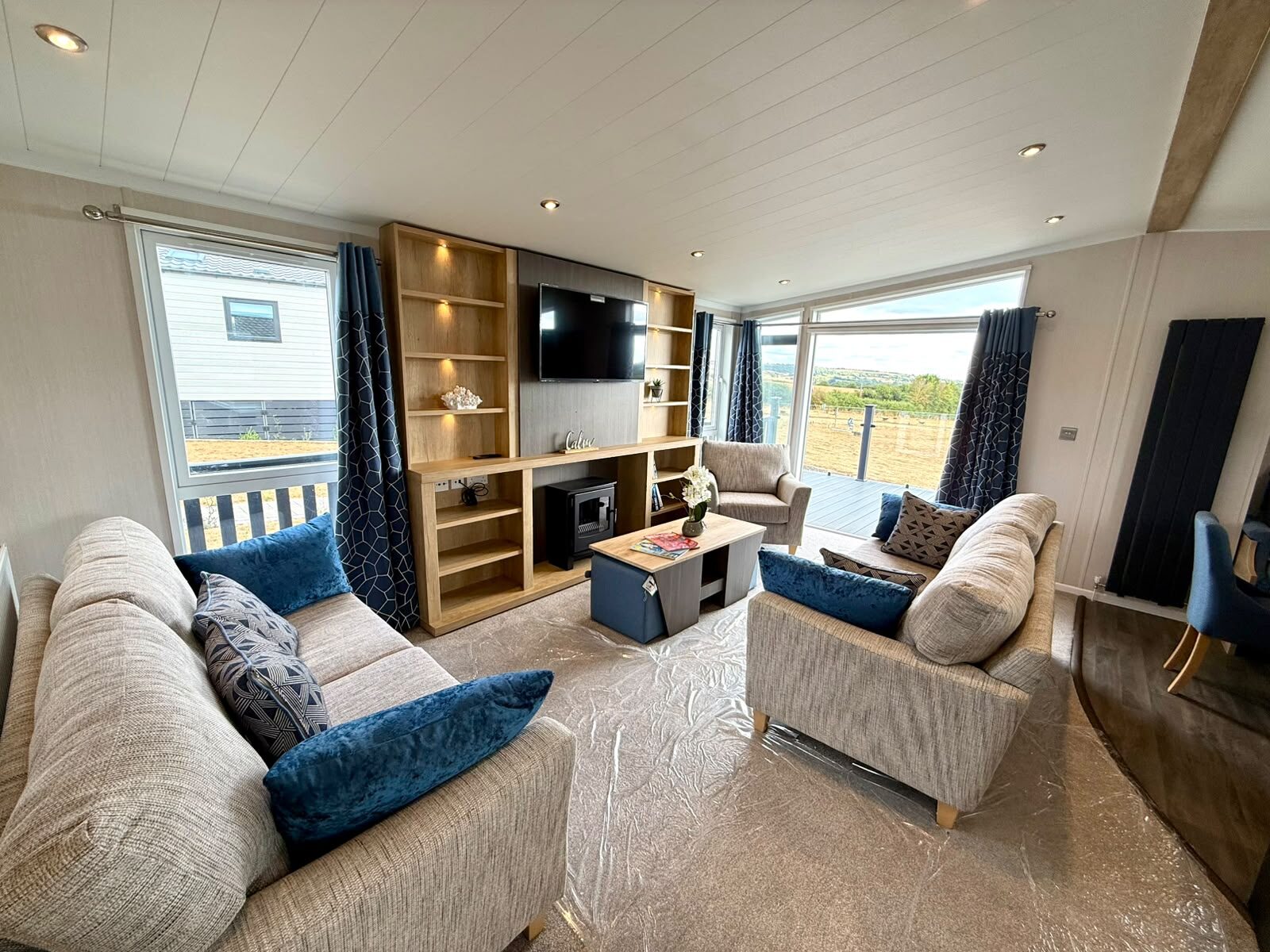 Static caravan holiday home holiday home for sale at a UK holiday park – exterior view – ref CAR0063380