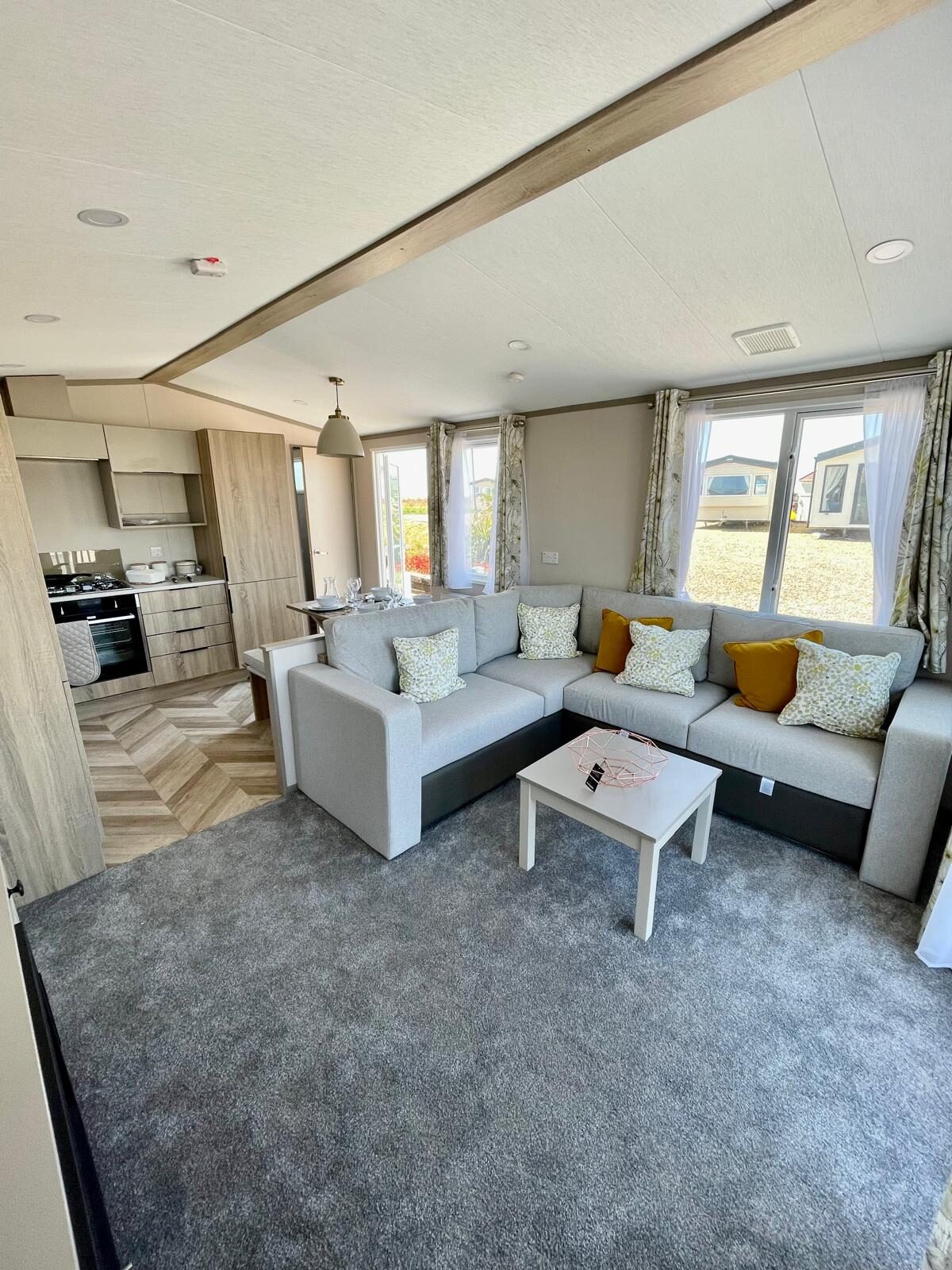 2022 Victory holiday home for sale at a UK holiday park – exterior view