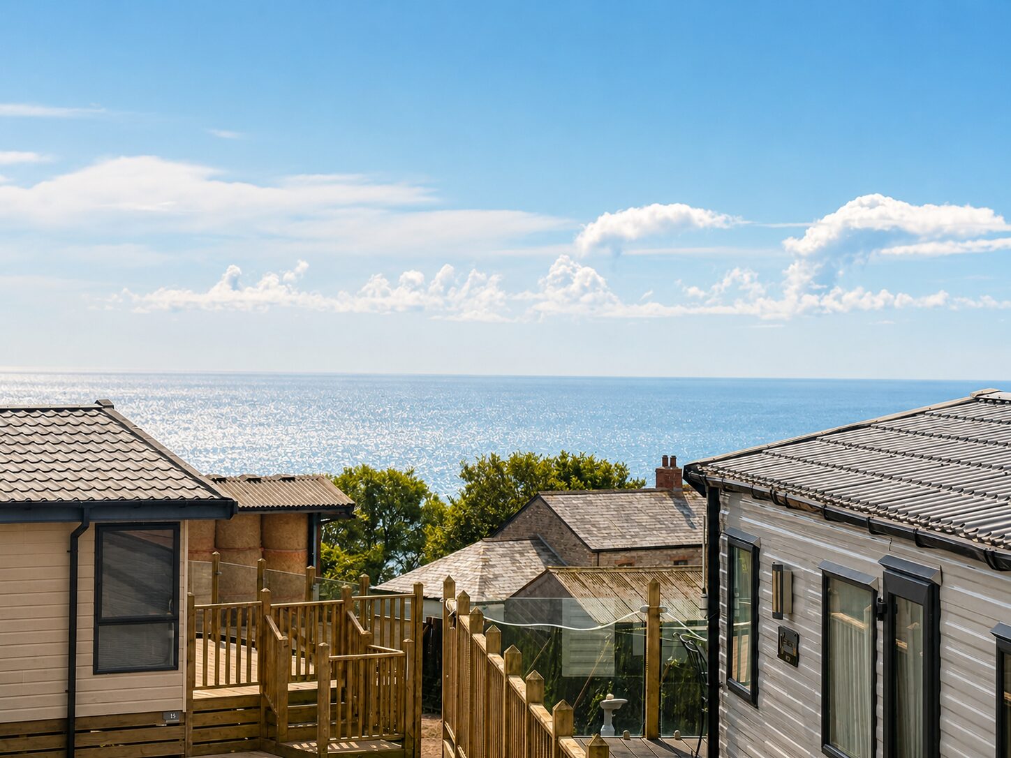 Abi Oakley view from the site at a UK holiday park