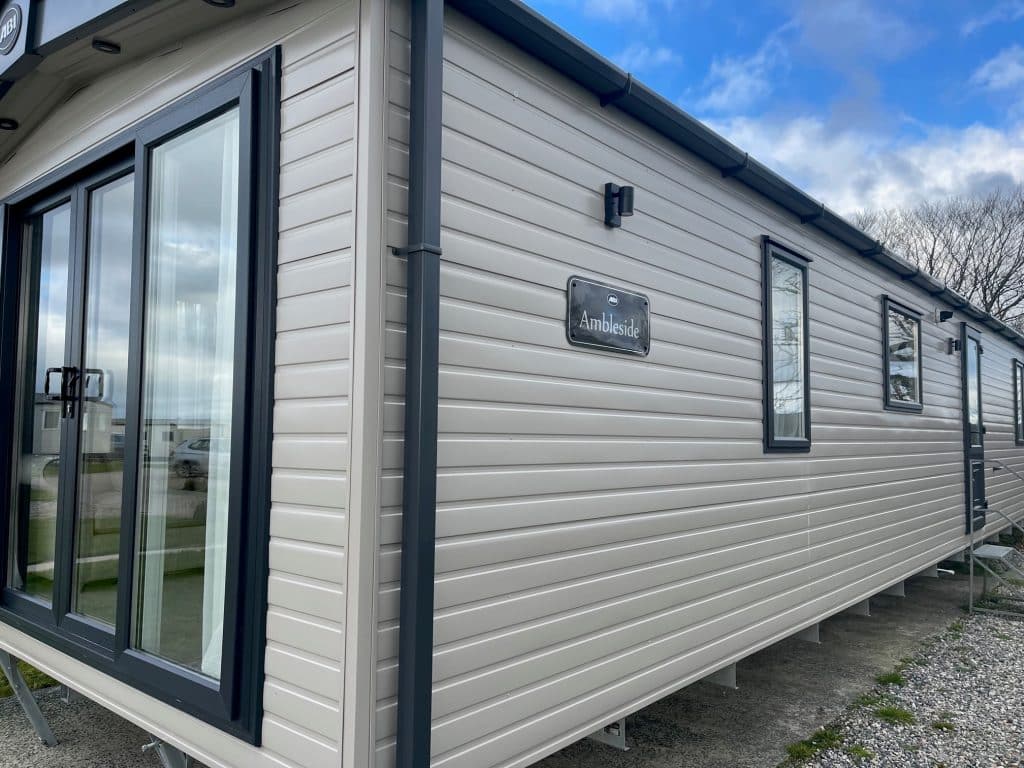 ABI Ambleside 40ft x 13ft luxury holiday home exterior for sale UK
